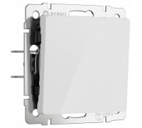 Выключатель проходной одноклавишный без рамки Werkel Белый акрил W1112041