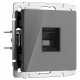 Розетка Ethernet RJ-45 без рамки Werkel Графит акрил W1181044