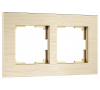 Рамка на 2 поста Werkel AluMax шампань a066334