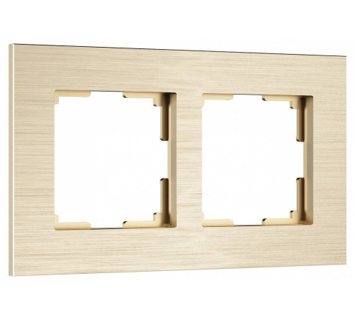 Рамка на 2 поста Werkel AluMax шампань a066334