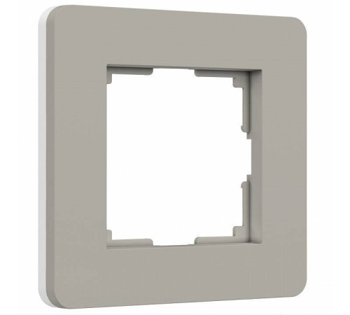 Рамка на 1 пост Werkel Split дымчатый/белый, soft-touch W0013067
