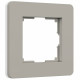 Рамка на 1 пост Werkel Split дымчатый/белый, soft-touch W0013067