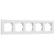 Рамка на 5 постов Werkel Slab белый софт W0052961
