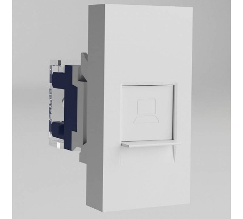 Розетка Ethernet RJ-45 модульная Werkel белый a069369