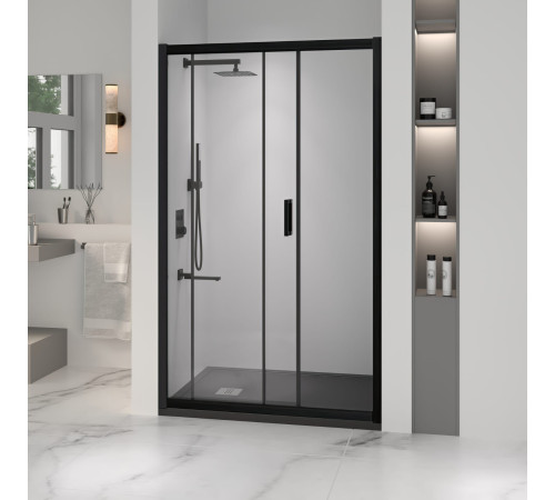 Душевая дверь RGW Passage PA-016B 1300 мм прозрачное стекло черный 350801613-14