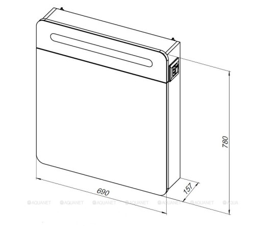 Зеркало Aquanet Лукка 70 00178955