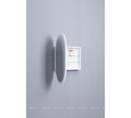 Зеркальный шкаф Aquanet Монте овал 60х90 LED 00344788
