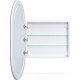 Зеркальный шкаф Aquanet Монте овал 60х90 LED 00344788