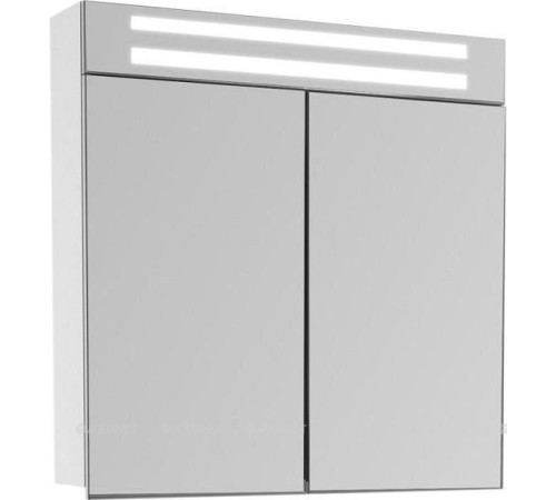 Зеркальный шкаф De Aqua Эколь 75 750x750x158 мм белый 00186495