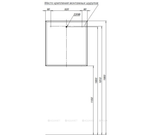 Зеркало Allen Brau ACTIVITY 70 см папирус матовый 1.340026.PWM