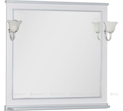 Зеркало Aquanet Валенса 100 белый кракелюр серебро 00180145