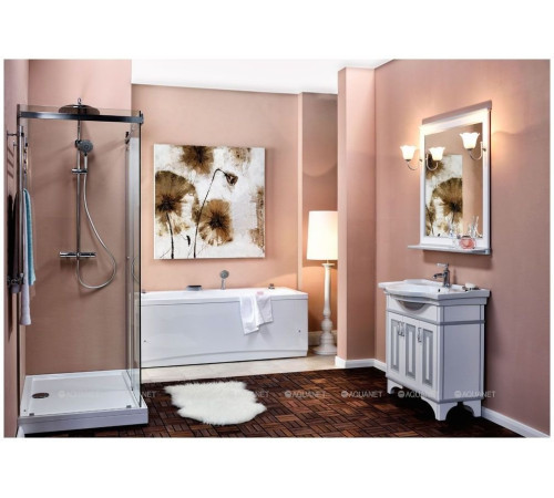 Зеркало Aquanet Валенса 100 белый кракелюр серебро 00180145