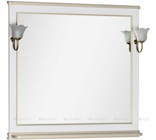 Зеркало Aquanet Валенса 100 белый кракелюр золото 00182647