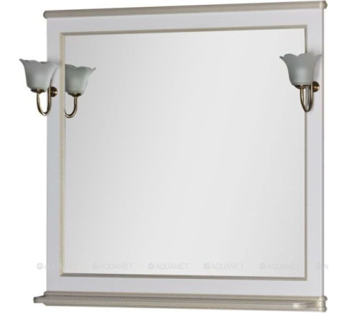 Зеркало Aquanet Валенса 100 белый кракелюр золото 00182647