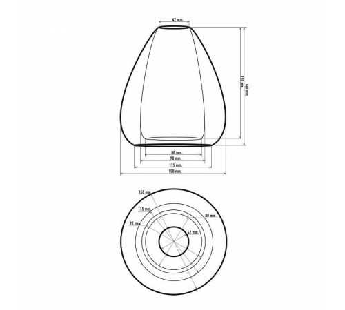 Плафон стеклянный 33 идеи S.30 S.30.GR