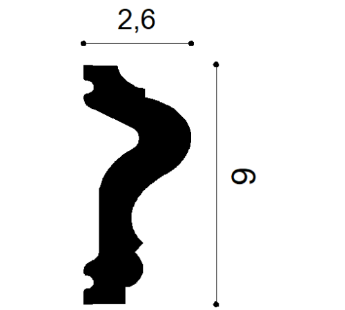 Молдинг Orac Decor New Classics Manoir P8020