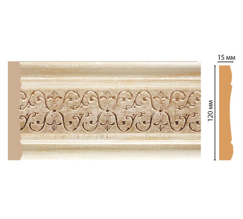 Молдинг DECOMASTER 162-281 120х15х2400 мм 162-281