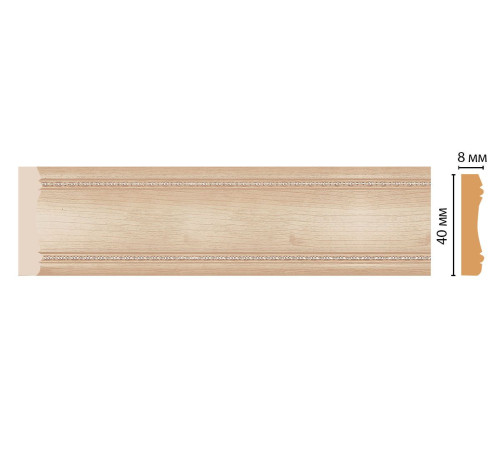 Молдинг DECOMASTER 187-11 40х8х2400 мм 37619