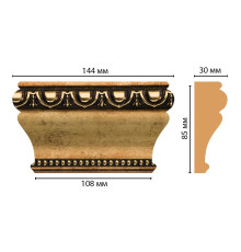 Капитель декоративная Decomaster D202-57 144х85х30 мм D202-57