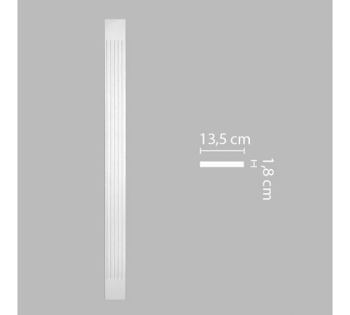 Пилястра DECOMASTER DK-82200 полиуретан 2000х135х18 мм DK-82200