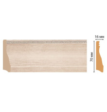 Плинтус напольный DECOMASTER 193 70х16х2400 мм 193-13