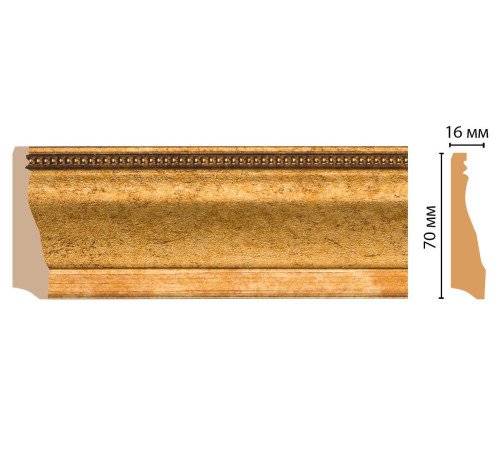 Плинтус напольный DECOMASTER 193 70х16х2400 мм 193-58