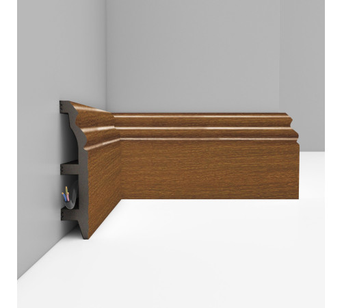 Плинтус напольный DECOMASTER D232 100 х 22 х 2400 мм D232-85 ДМ