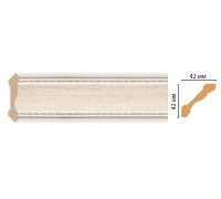 Плинтус потолочный DECOMASTER 180-14 42х42х2400 мм 37571
