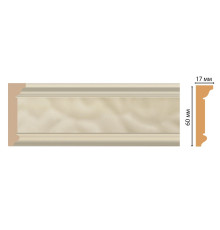 Плинтус потолочный Decomaster D216-61 60х17х2400 мм D216-61