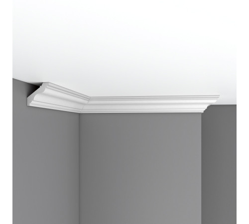 Плинтус потолочный DECOMASTER 96118 гладкий полиуретан 50х50х2400 мм 96118