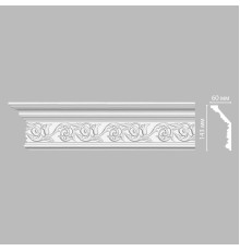 Плинтус потолочный DECOMASTER DT-303F гибкий с рисунком 143х60х2400 мм DT-303F
