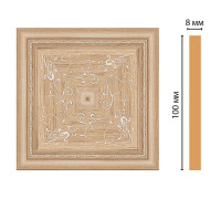 Вставка декоративная Decomaster 186-2-11 полистирол 100х100х8 мм 186-2-11