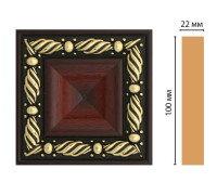 Вставка декоративная DECOMASTER D207 100x100x22 мм D207-52