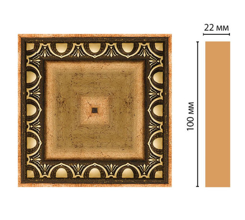Вставка декоративная DECOMASTER D207 100x100x22 мм D207-57