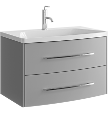 Тумба под раковину AQWELLA Neringa 80 см подвесная серый туман NER0108ST