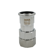 Соединение разъемное SANHA NiroPress AISI 304L ВПр-ВР 42 мм x 1 1/2 691330GMVA42112.3