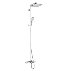 Душевая система Hansgrohe Crometta E Showerpipe 240 1jet с термостатом для ванны хром 27298000