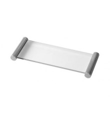 Лоток стеклянный настольный Oasis Defile 32х12.5х3 см хром 0AGD028CR