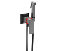 Комплект гигиенического душа скрытого монтажа Aquame Savona Gun Metal AQM6817GM