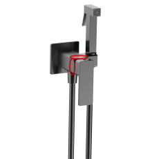 Комплект гигиенического душа скрытого монтажа Aquame Savona Gun Metal AQM6817GM