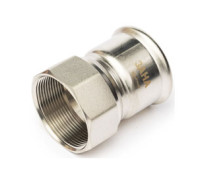 Муфта переходная пресс нержавеющая сталь SANHA NiroPress AISI 304L 15 мм x 1/2 ВР 691270G1512.3