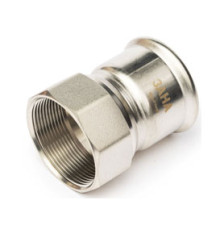 Муфта переходная пресс нержавеющая сталь SANHA NiroPress AISI 304L 15 мм x 1/2 ВР 691270G1512.3