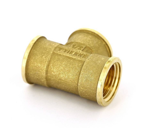 Тройник латунный Tiemme 1/2 ВР 1500003