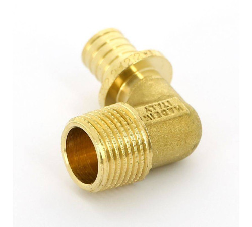 Угол аксиальный Uni-Fitt 16x1/2 НР латунь 745G6200