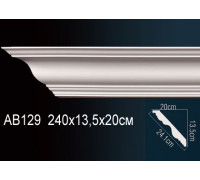 Карниз потолочный полиуретановый Perfect 95x95x2000 мм AB129