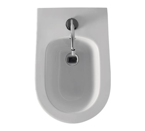 Биде напольное Kerasan Aquatech 55х35 см 1 отверстие белый 372201.1