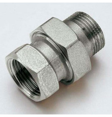 Разъемное соединение Tiemme 1 НВ прямое никелированное с прокладкой O-ring 1500095