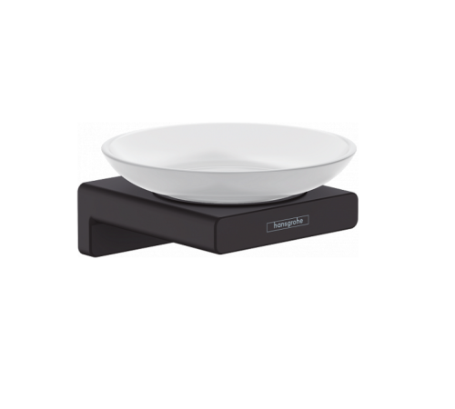 Мыльница Hansgrohe AddStoris 107x109x52 мм черный матовый 41746670