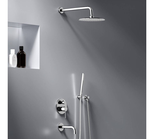 Встраиваемая душевая система AM.PM Scandinavian Pure со смесителем и изливом 936510000