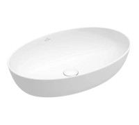 Раковина накладная Villeroy & Boch Artis 61х41 см TitanCeram альпийский белый 41986101
